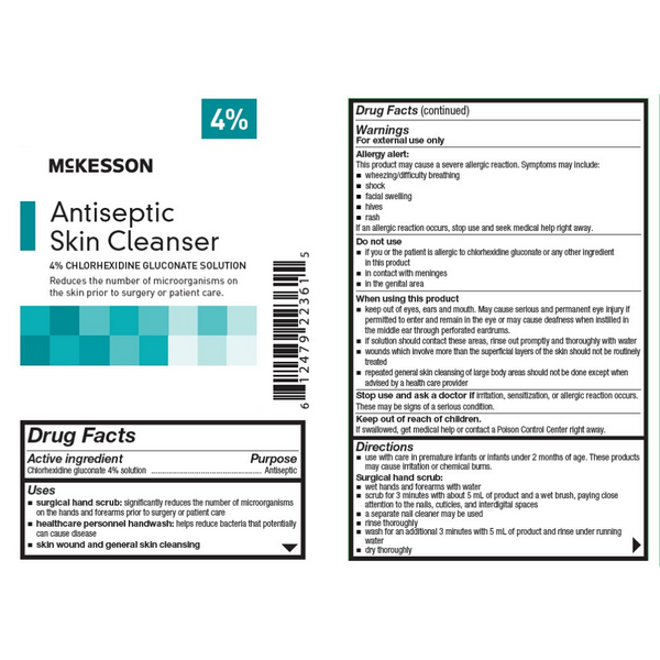 McKesson - Antiseptic Skin Cleanser 4 oz. Flip-Top Bottle - 10 PACK